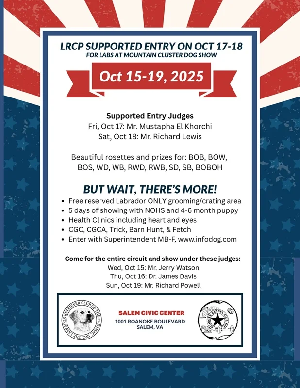 Flyer for 2025 Mountain Cluster supported entry